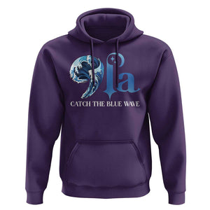 Comma La Harris Hoodie Kamala 2024 Catch The Blue Wave TS09 Purple Print Your Wear