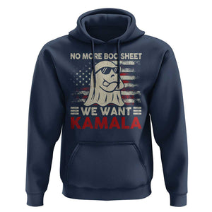 Funny Halloween Harris Hoodie No More Boo Sheet We Want Kamala Cool Ghost TS09 Navy Print Your Wear