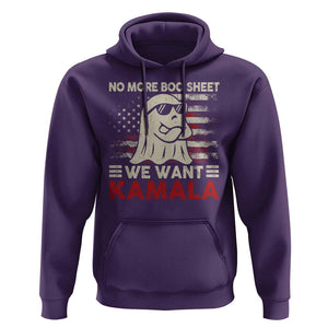 Funny Halloween Harris Hoodie No More Boo Sheet We Want Kamala Cool Ghost TS09 Purple Print Your Wear