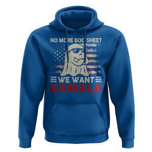 Funny Halloween Harris Hoodie No More Boo Sheet We Want Kamala Cool Ghost TS09 Royal Blue Print Your Wear