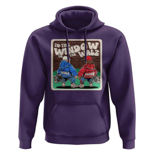 Funny Harris Walz Hoodie To The Window To The Walz Hip Hop Old School TS09 Purple Print Your Wear