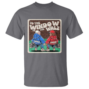 Funny Harris Walz T Shirt To The Window To The Walz Hip Hop Old School TS09 Charcoal Print Your Wear