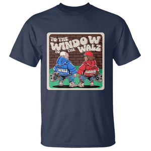 Funny Harris Walz T Shirt To The Window To The Walz Hip Hop Old School TS09 Navy Print Your Wear