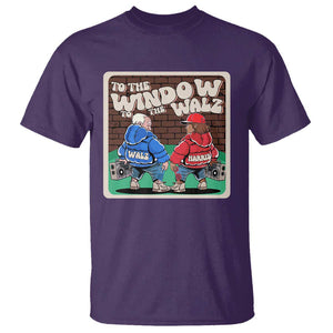 Funny Harris Walz T Shirt To The Window To The Walz Hip Hop Old School TS09 Purple Print Your Wear