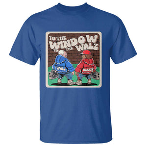 Funny Harris Walz T Shirt To The Window To The Walz Hip Hop Old School TS09 Royal Blue Print Your Wear