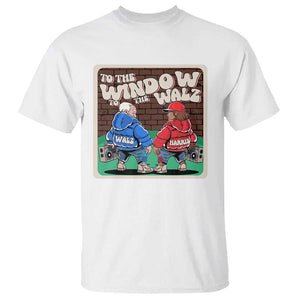 Funny Harris Walz T Shirt To The Window To The Walz Hip Hop Old School TS09 White Print Your Wear
