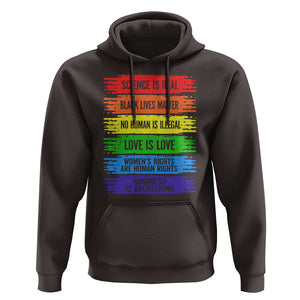 Human Rights Hoodie LGBT Black Feminist TS09 Dark Chocolate Print Your Wear