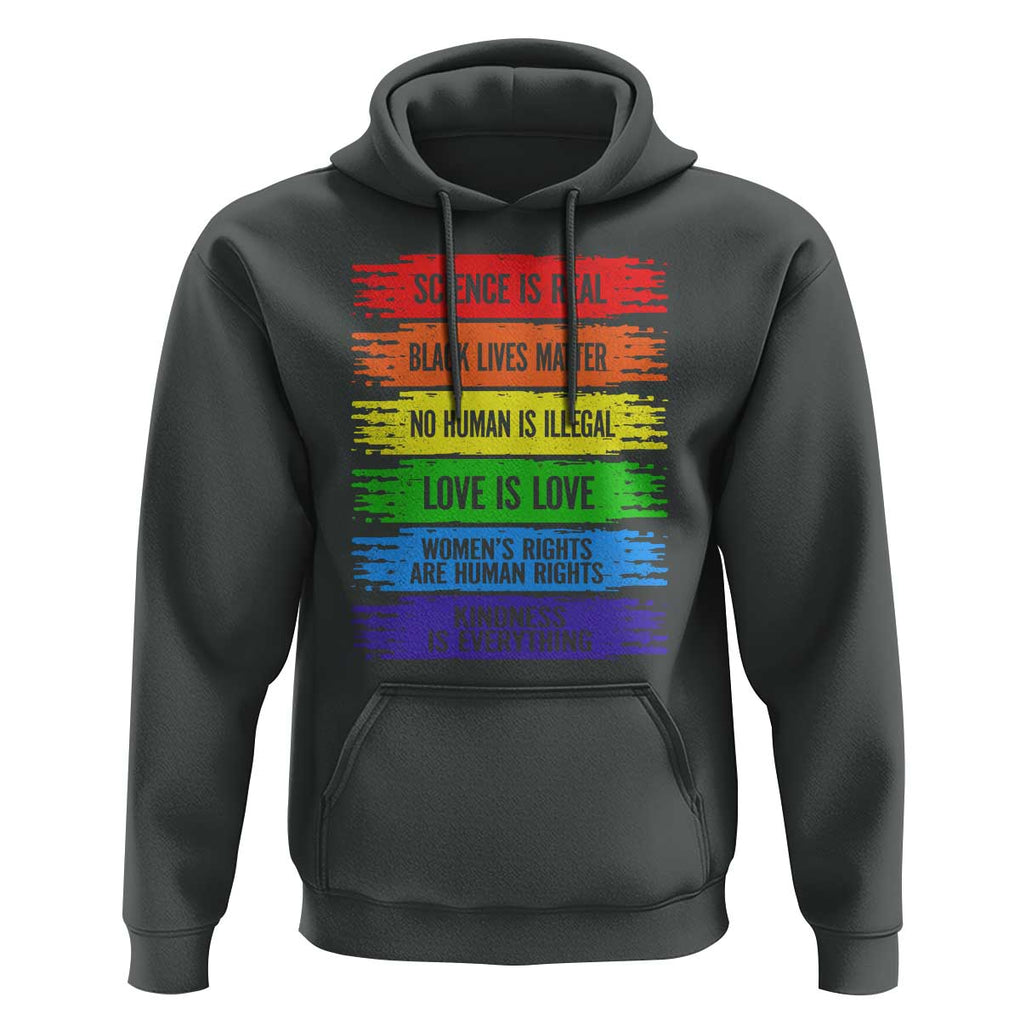 Human Rights Hoodie LGBT Black Feminist TS09 Dark Heather Print Your Wear