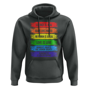 Human Rights Hoodie LGBT Black Feminist TS09 Dark Heather Print Your Wear