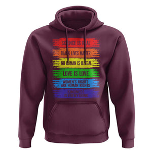 Human Rights Hoodie LGBT Black Feminist TS09 Maroon Print Your Wear