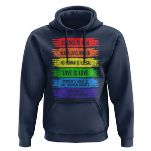 Human Rights Hoodie LGBT Black Feminist TS09 Navy Print Your Wear