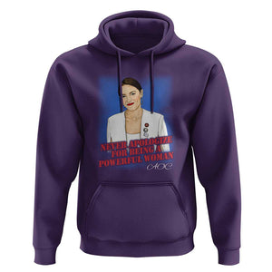 AOC Hoodie Never Apologize For Being A Powerful Woman TS09 Purple Print Your Wear
