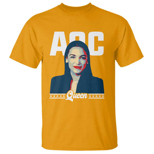 Alexandria Ocasio Cortez Feminist AOC Queen T Shirt TS09 Gold Print Your Wear