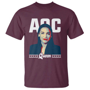 Alexandria Ocasio Cortez Feminist AOC Queen T Shirt TS09 Maroon Print Your Wear