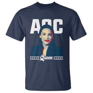 Alexandria Ocasio Cortez Feminist AOC Queen T Shirt TS09 Navy Print Your Wear