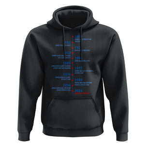 Harris Support Feminist Women Rights US History Hoodie 2024 Women Can Be President TS09 Black Print Your Wear