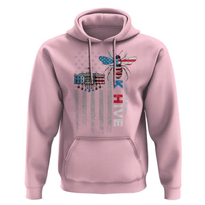 KHive Kamala 2024 Hoodie American Flag White House Bee Harris Support TS09 Light Pink Print Your Wear
