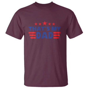 Tim Walz 2024 T Shirt That's My Dad Gus's Dad TS09 Maroon Print Your Wear
