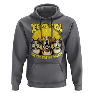 President Debate 2024 Hoodie Funny Dogs and Cats They're Eating What TS09 Charcoal Print Your Wear
