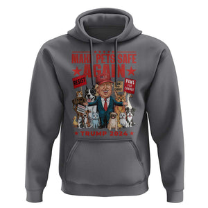 Trump President Debate 2024 Hoodie Make Pets Safe Again Dogs Cats TS09 Charcoal Print Your Wear