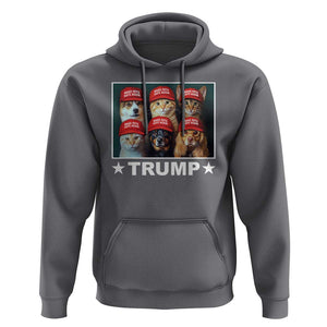President Debate 2024 Hoodie Make Pets Safe Again Dogs Cats Trump Support TS09 Charcoal Print Your Wear