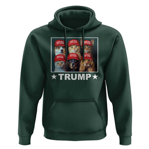President Debate 2024 Hoodie Make Pets Safe Again Dogs Cats Trump Support TS09 Dark Forest Green Print Your Wear