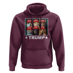 President Debate 2024 Hoodie Make Pets Safe Again Dogs Cats Trump Support TS09 Maroon Print Your Wear
