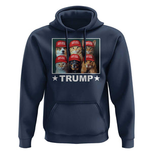 President Debate 2024 Hoodie Make Pets Safe Again Dogs Cats Trump Support TS09 Navy Print Your Wear