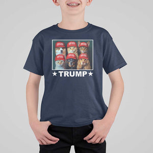 President Debate 2024 T Shirt For Kid Make Pets Safe Again Dogs Cats Trump Support TS09 Navy Print Your Wear