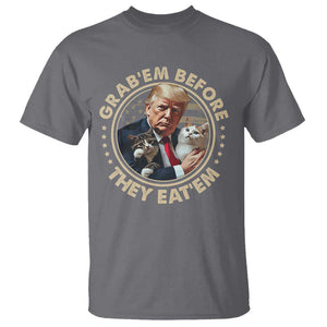 Trump 2024 T Shirt Grab'em Before They Eat'em Trump President Debate TS09 Charcoal Print Your Wear