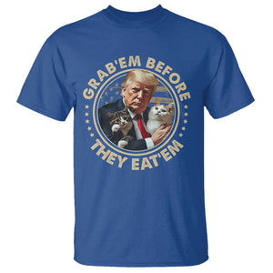 Trump 2024 T Shirt Grab'em Before They Eat'em Trump President Debate TS09 Royal Blue Print Your Wear