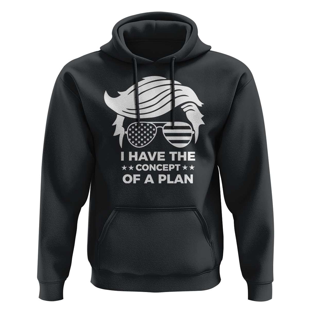 Funny Trump 2024 Hoodie I Have The Concept Of A Plan TS09 Black Print Your Wear