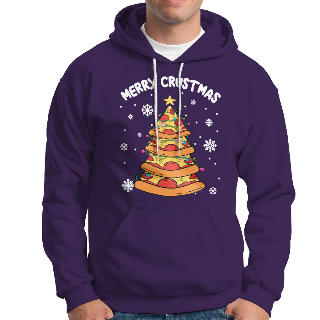 Merry Crustmas Pizza Christmas Tree Xmas Hoodie TS09 Printyourwear