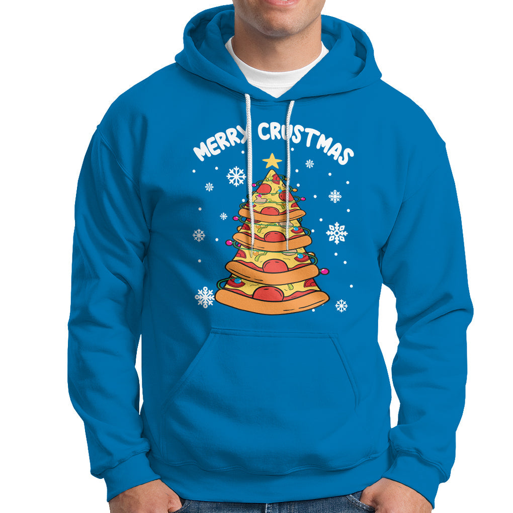 Merry Crustmas Pizza Christmas Tree Xmas Hoodie TS09 Printyourwear