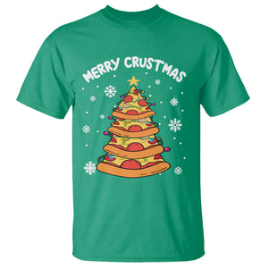 Merry Crustmas Pizza Christmas Tree Xmas T Shirt TS09 Printyourwear