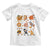Funny Thanksgiving Baby Shirt Dabbing Turkey T Rex Pilgrim Pumpkin Pie TS09 White Print Your Wear