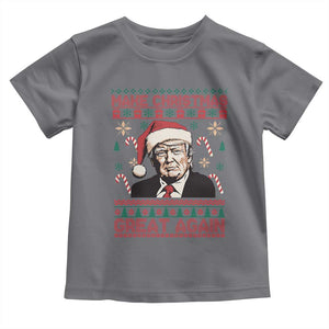 Funny Christmas Trump Baby Shirt Make Christmas Great Again TS09 Charcoal Print Your Wear