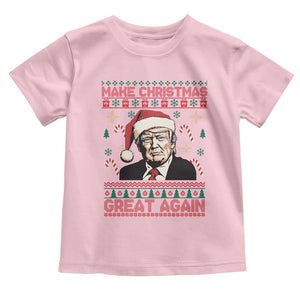 Funny Christmas Trump Baby Shirt Make Christmas Great Again TS09 Light Pink Print Your Wear