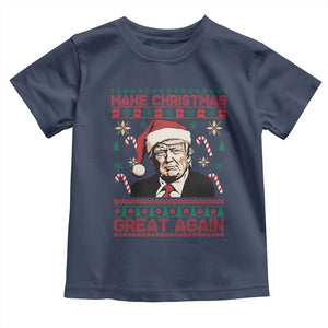 Funny Christmas Trump Baby Shirt Make Christmas Great Again TS09 Navy Print Your Wear