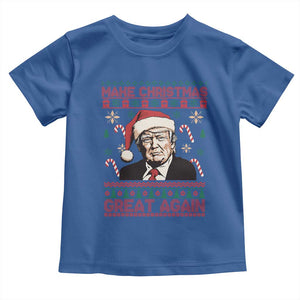 Funny Christmas Trump Baby Shirt Make Christmas Great Again TS09 Royal Blue Print Your Wear