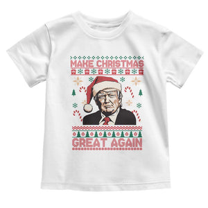 Funny Christmas Trump Baby Shirt Make Christmas Great Again TS09 White Print Your Wear