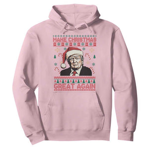 Funny Christmas Trump Hoodie Make Christmas Great Again TS09 Light Pink Print Your Wear