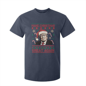 Funny Christmas Trump T Shirt For Kid Make Christmas Great Again TS09 Navy Print Your Wear
