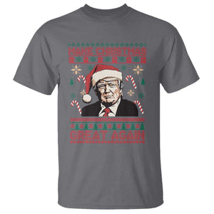 Funny Christmas Trump T Shirt Make Christmas Great Again TS09 Charcoal Print Your Wear
