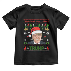 Funny Christmas Is All About Trump Baby Shirt TS09 Black Print Your Wear