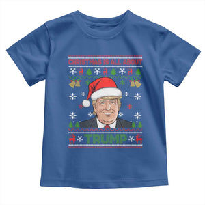 Funny Christmas Is All About Trump Baby Shirt TS09 Royal Blue Print Your Wear