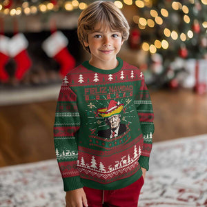 Funny Mexico Xmas Trump Ugly Christmas Sweater Feliz Navidad Mexican Sombrero Santa TS09 Christmas Print Your Wear