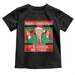 Funny Xmas Trump Baby Shirt Merry Christmas It's Gonna Be Yuge TS09 Black Print Your Wear