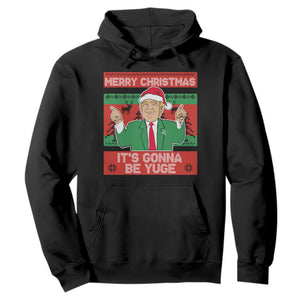 Funny Xmas Trump Hoodie Merry Christmas It's Gonna Be Yuge TS09 Black Print Your Wear