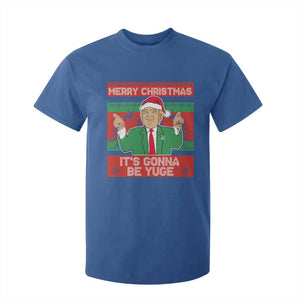 Funny Xmas Trump T Shirt For Kid Merry Christmas It's Gonna Be Yuge TS09 Royal Blue Print Your Wear